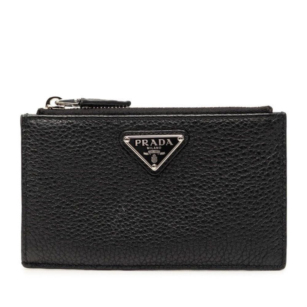 Prada Triangle Logo Card Case